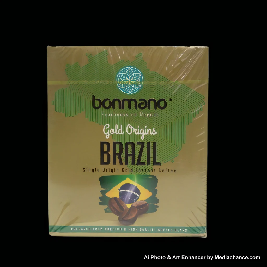 قهوه فوری گلد برزیل 24عددی بن مانو