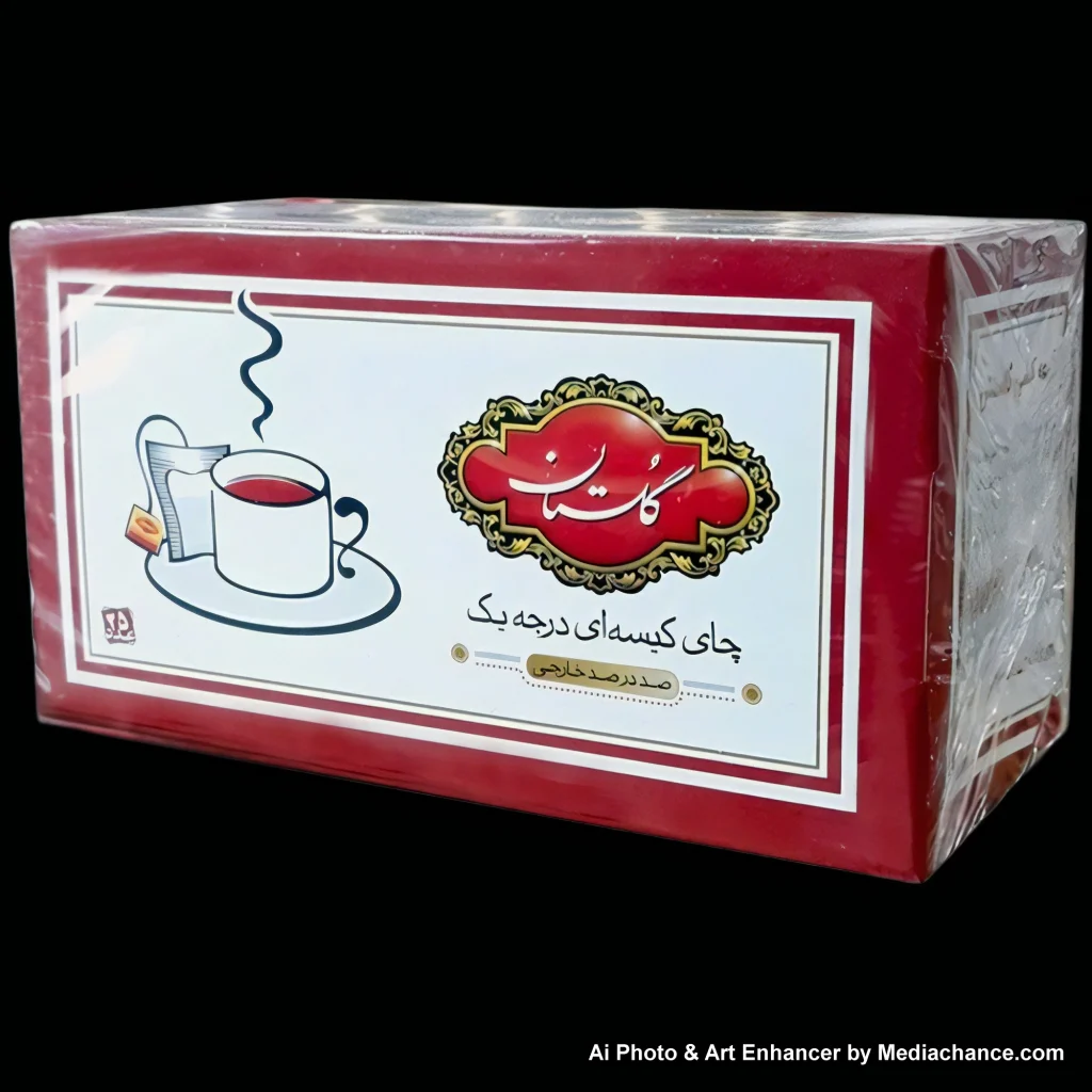 چای کیسه ای گلستان قرمز 25 عددی