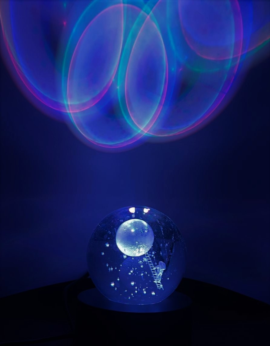 گوی کریستالی رنگی 6 سانتی