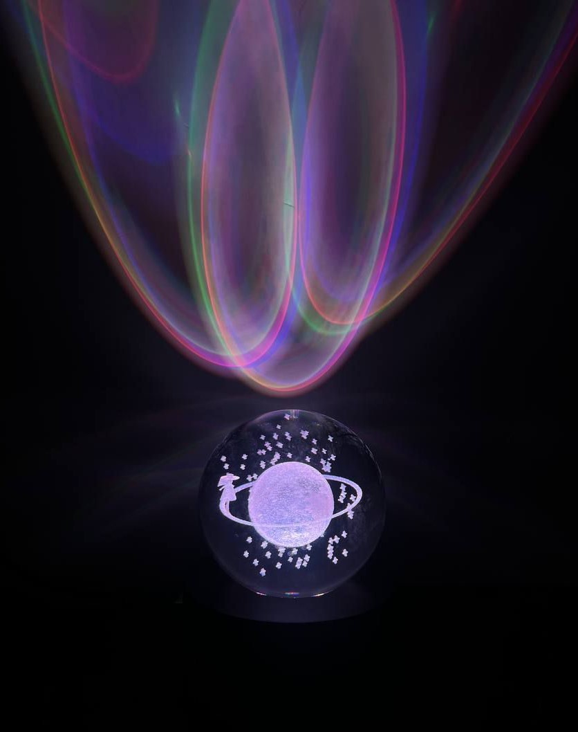 گوی کریستالی رنگی 6 سانتی - تصویر 2