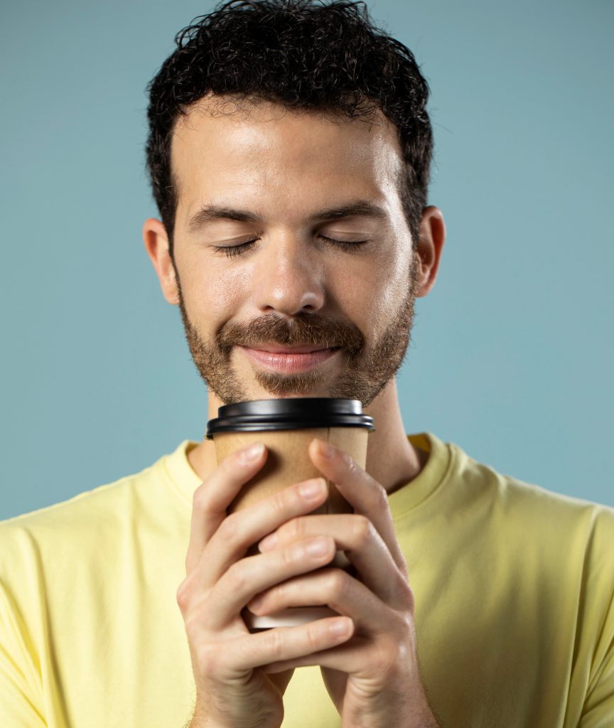 man enjoying cup coffee999 1