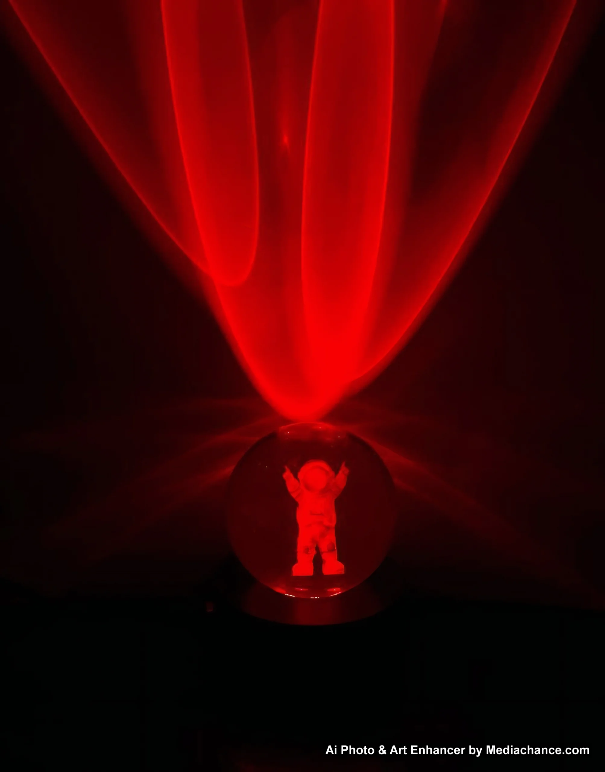 گوی کریستالی رنگی 6 سانتی