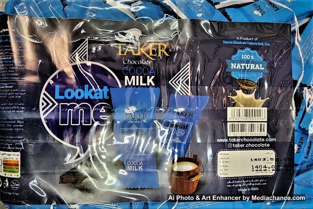 شکلات کاکائویی تاکر 1 کیلویی