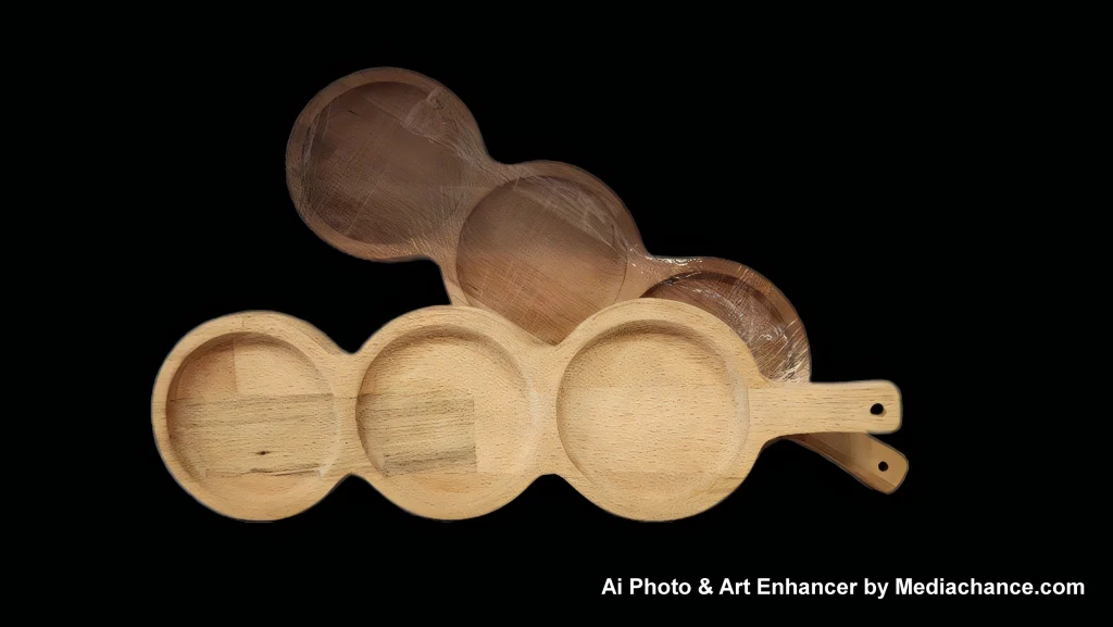 لطفا یک جدول مشخصات فنی به اندازه 5 مورد در رابطه با تخته سرو راکتی 3 خانه چوبی بهم بده