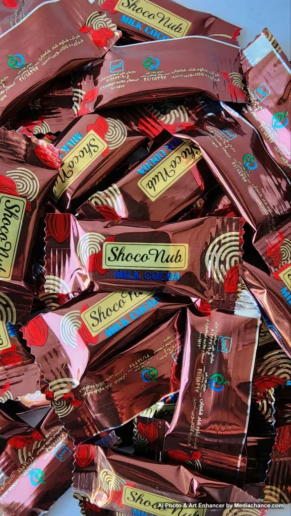 شکلات کاکائویی شکوناب 3گرمی