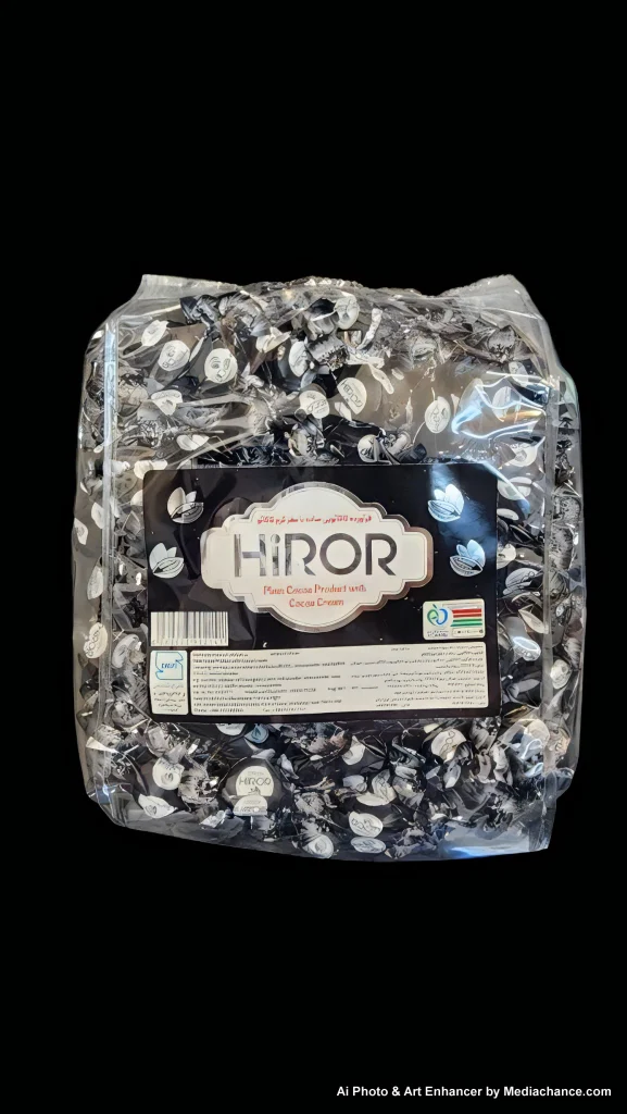 شکلات دوسر پیچ های رور شکلاتی با مغز کرم کاکائو 3گرمی